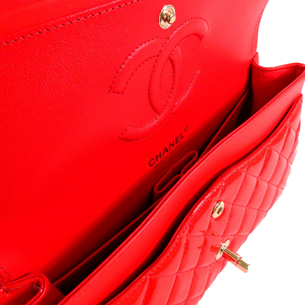 Pre-Loved Chanel Medium Classic Patent Double Flap - Picture 4 of 12